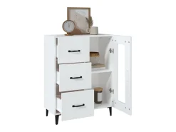 Aparador blanco 69,5x34x90 cm madera de ingeniería
