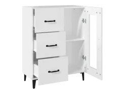 Aparador blanco 69,5x34x90 cm madera de ingeniería