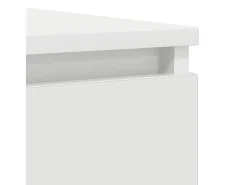 Aparador blanco 37,5x35x99 cm madera de ingeniería
