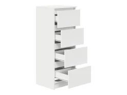 Aparador blanco 37,5x35x99 cm madera de ingeniería