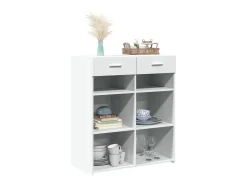 Aparador blanco 80x42,5x93 cm madera contrachapada