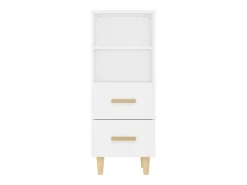 Aparador blanco 34,5x34x90 cm Madera de ingeniería