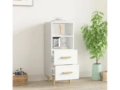 Aparador blanco 34,5x34x90 cm Madera de ingeniería
