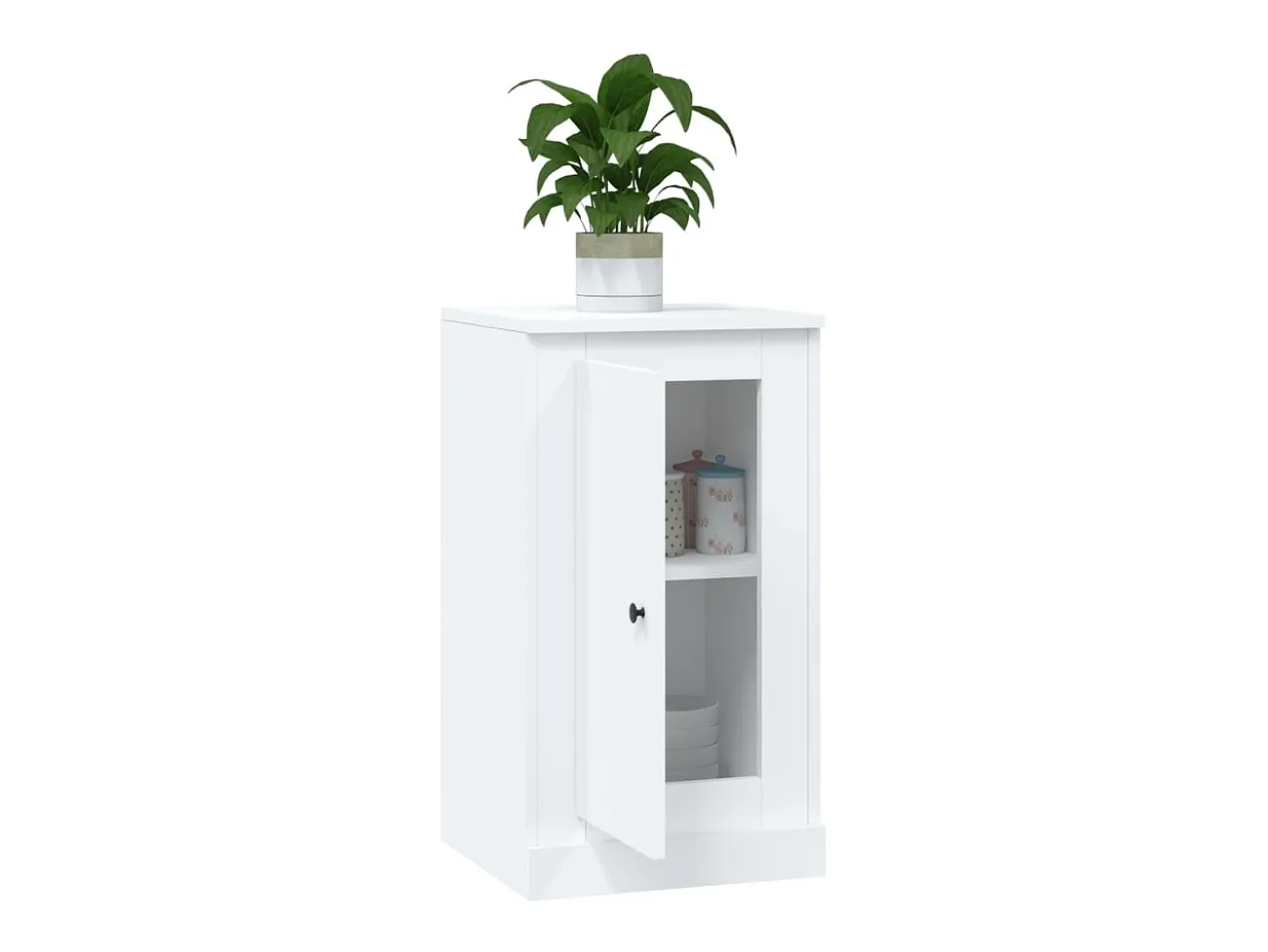 Aparador blanco 37,5x35,5x67,5 cm madera de ingeniería