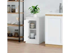 Aparador blanco 37,5x35,5x67,5 cm madera de ingeniería
