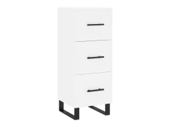 Aparador blanco 34,5x34x90 cm madera de ingeniería