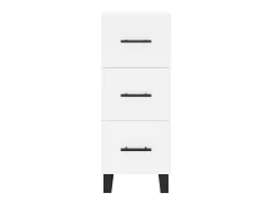 Aparador blanco 34,5x34x90 cm madera de ingeniería