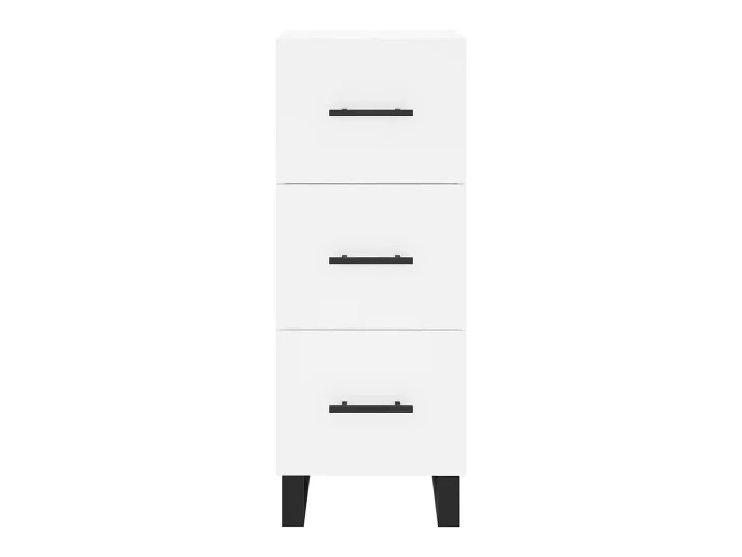 Aparador blanco 34,5x34x90 cm madera de ingeniería