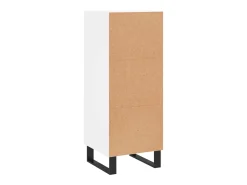 Aparador blanco 34,5x34x90 cm madera de ingeniería