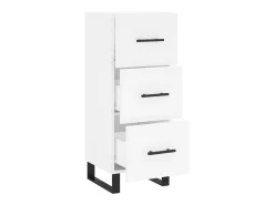 Aparador blanco 34,5x34x90 cm madera de ingeniería