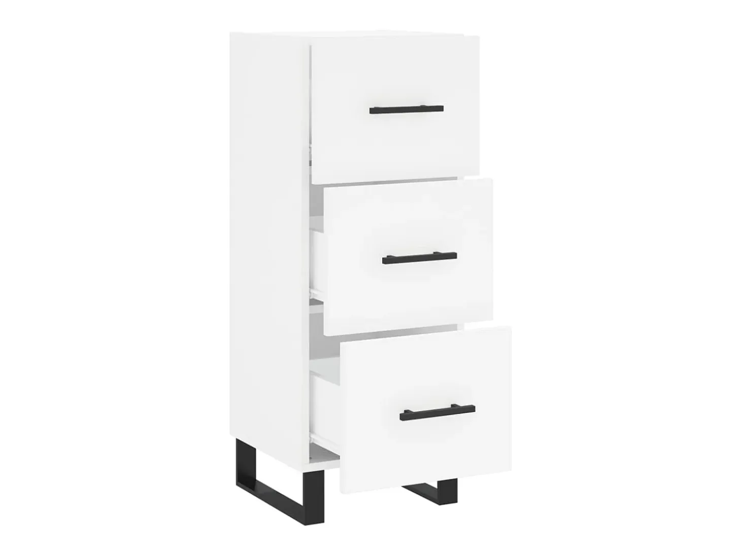 Aparador blanco 34,5x34x90 cm madera de ingeniería