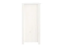 Aparador Blanco 100x35x74 cm Madera Maciza de Pino