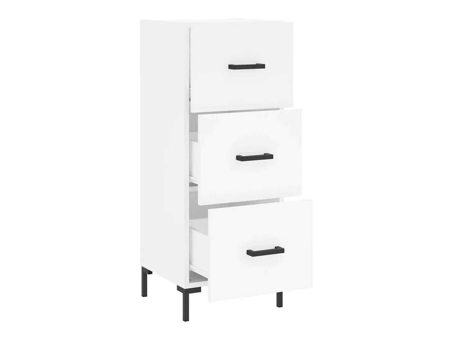 Aparador blanco 34,5x34x90 cm madera de ingeniería