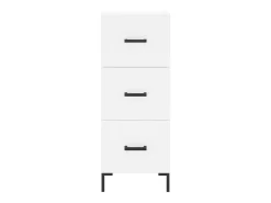 Aparador blanco 34,5x34x90 cm madera de ingeniería