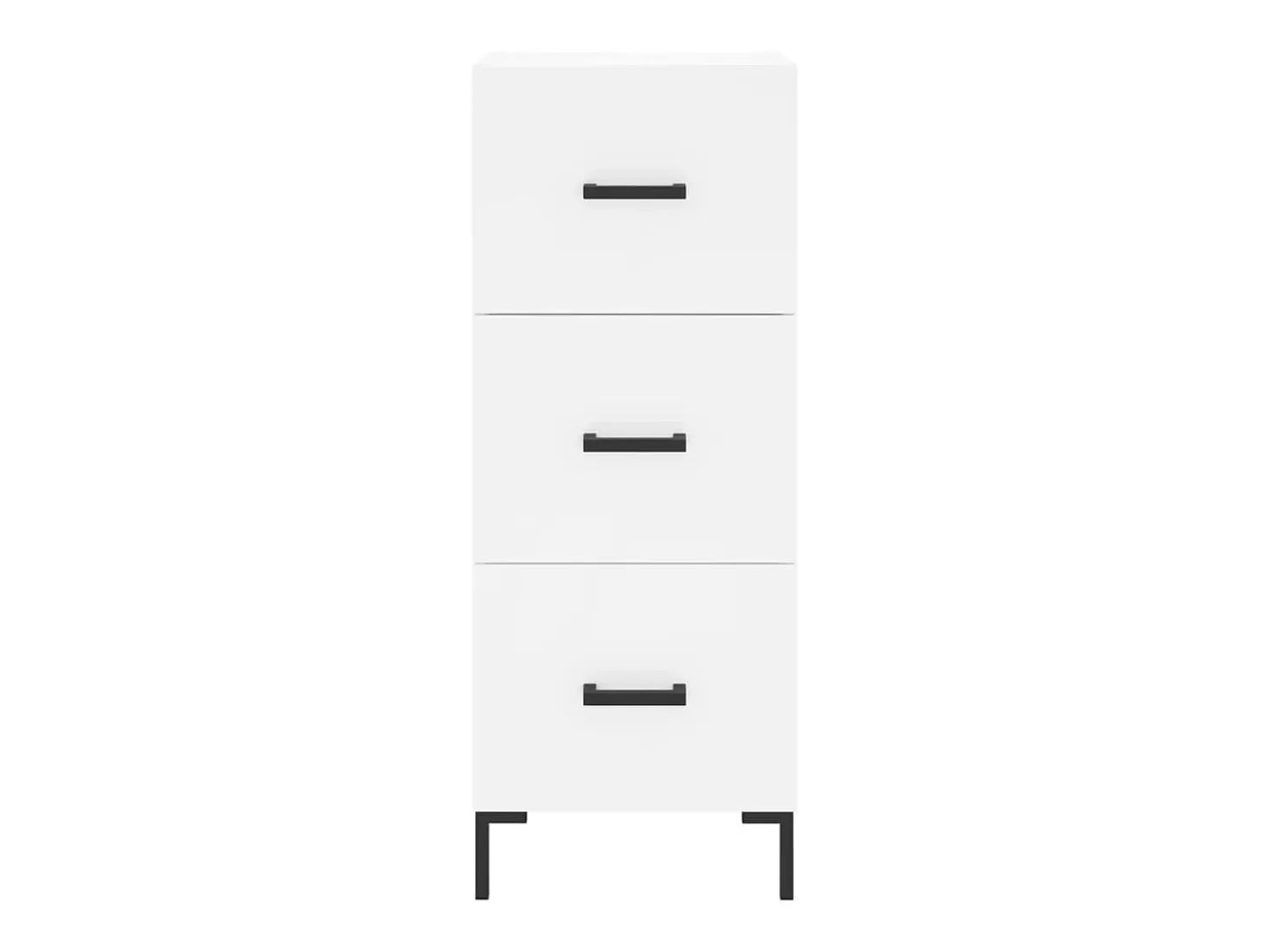 Aparador blanco 34,5x34x90 cm madera de ingeniería