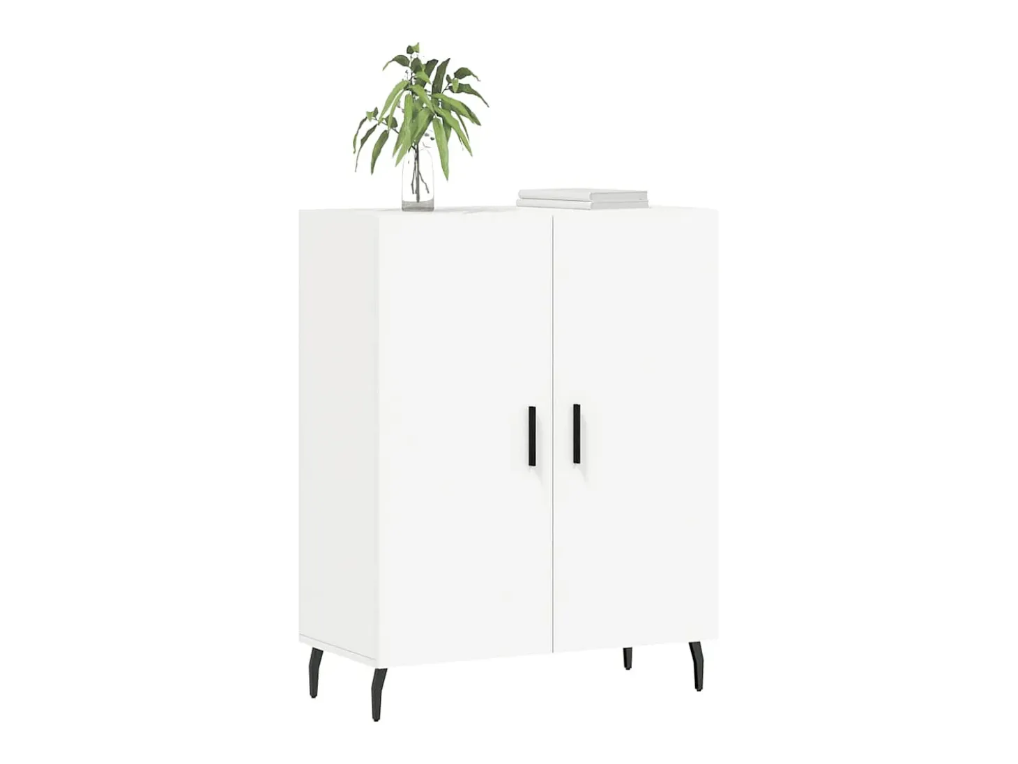 Aparador blanco 69,5x34x90 cm madera de ingeniería