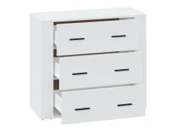 Aparador Blanco 80x33x70 cm Madera de Ingeniería