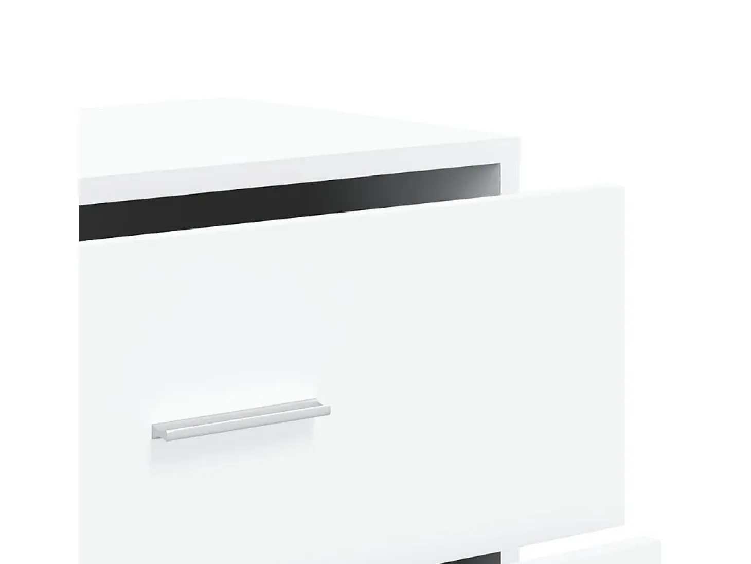 Aparador blanco 60x31x84 cm madera contrachapada