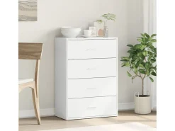 Aparador blanco 60x31x84 cm madera contrachapada