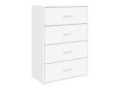 Aparador blanco 60x31x84 cm madera contrachapada