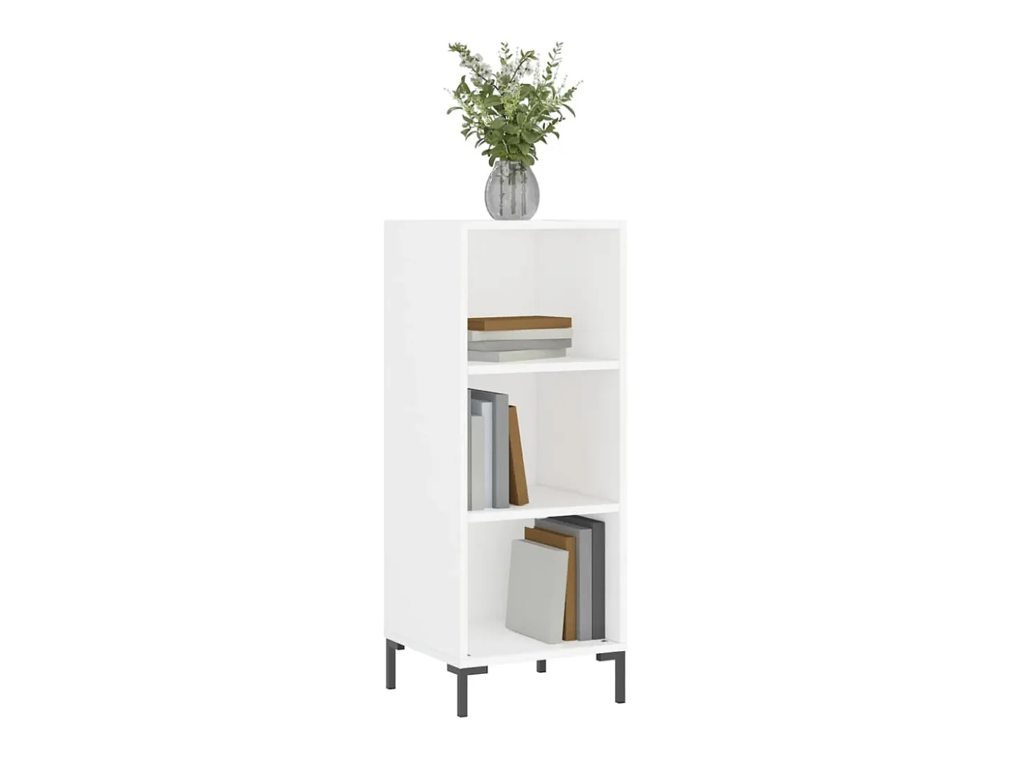 Aparador blanco 34,5x32,5x90 cm madera contrachapada