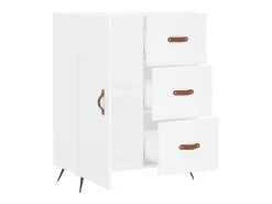 Aparador blanco 69,5x34x90 cm madera de ingeniería