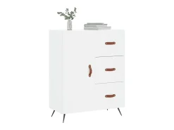 Aparador blanco 69,5x34x90 cm madera de ingeniería
