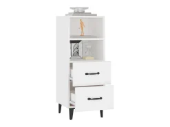 Aparador blanco 34,5x34x90 cm Madera de ingeniería