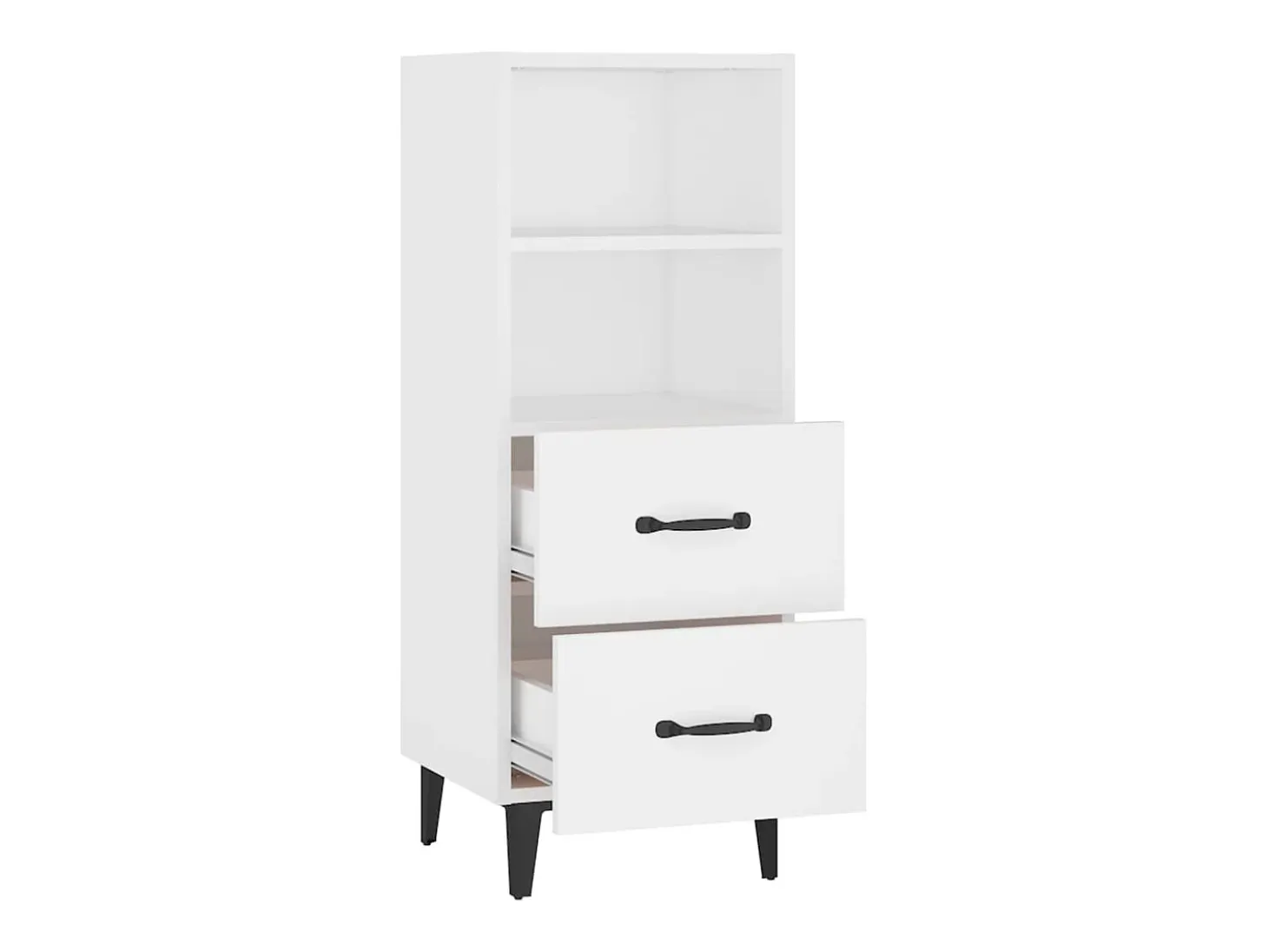 Aparador blanco 34,5x34x90 cm Madera de ingeniería