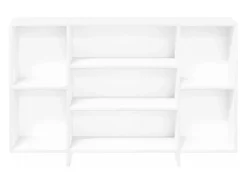 Aparador blanco 120x30x75 cm madera contrachapada