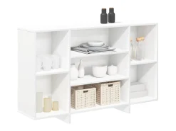 Aparador blanco 120x30x75 cm madera contrachapada