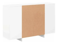 Aparador blanco 120x30x75 cm madera contrachapada