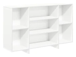 Aparador blanco 120x30x75 cm madera contrachapada