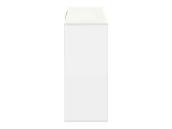 Aparador blanco 120x30x75 cm madera contrachapada