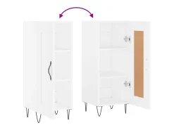 Aparador blanco 34,5x34x90 cm madera de ingeniería