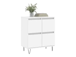 Aparador Blanco 60x35x70 cm Madera de Ingeniería