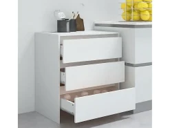 Aparador blanco 70x41x75 cm Madera de ingeniería