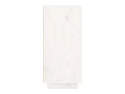 Aparador Blanco 111x34x75 cm Madera Maciza de Pino
