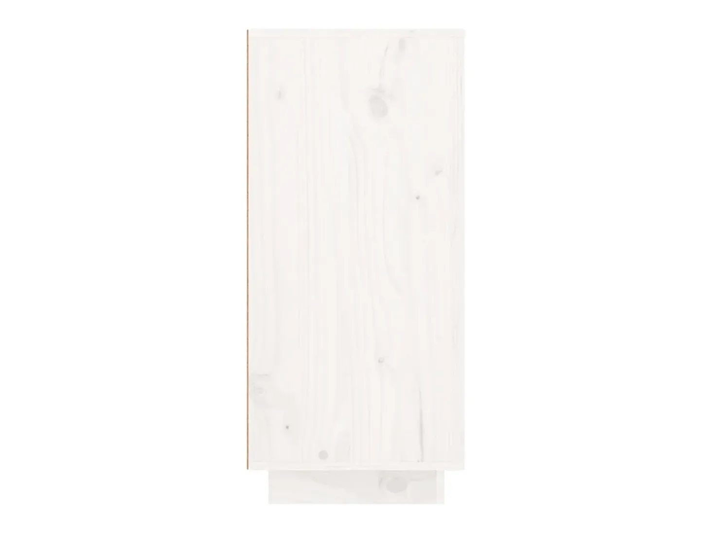 Aparador Blanco 111x34x75 cm Madera Maciza de Pino