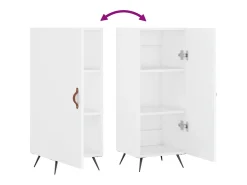 Aparador blanco 34,5x34x90 cm madera de ingeniería