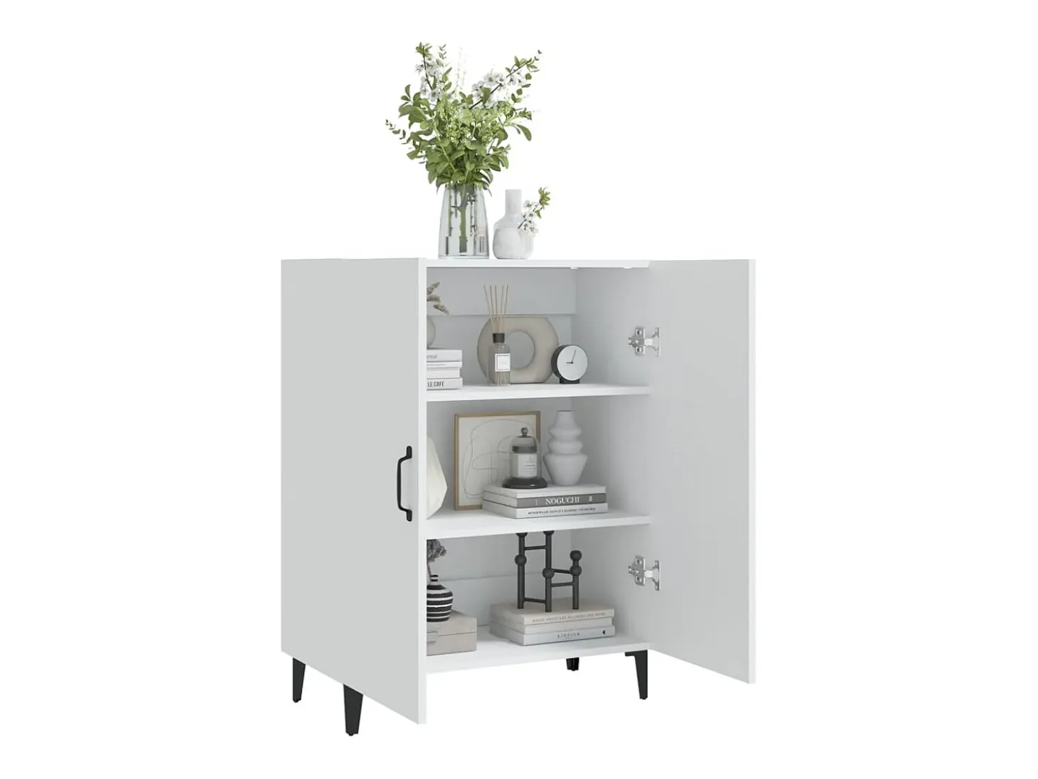 Aparador Blanco 70x34x90 cm Madera de Ingeniería