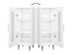 Aparador blanco 34,5x34x90 cm madera de ingeniería