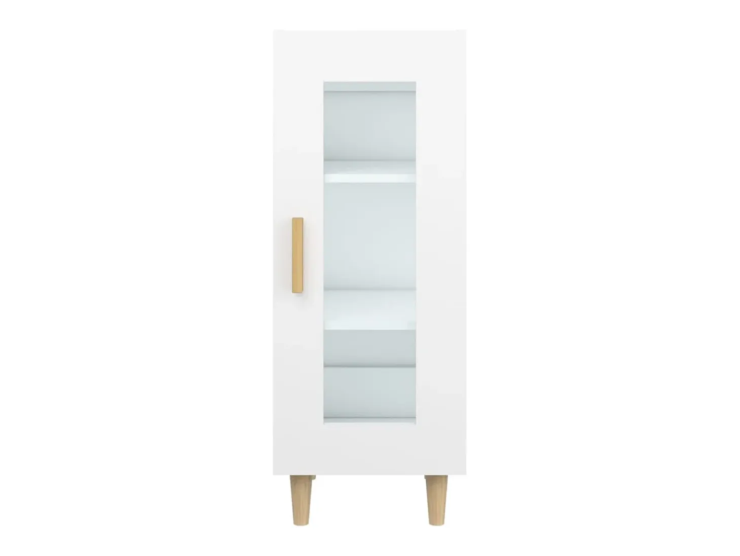 Aparador blanco 34,5x34x90 cm madera de ingeniería