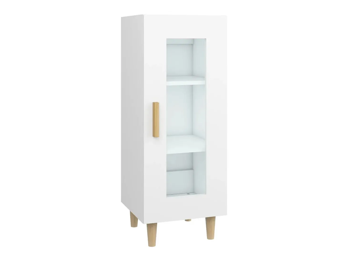 Aparador blanco 34,5x34x90 cm madera de ingeniería