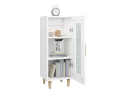 Aparador blanco 34,5x34x90 cm madera de ingeniería