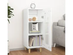 Aparador blanco 34,5x34x90 cm madera de ingeniería
