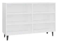 Aparador blanco 103,5x35x70 cm madera de ingeniería