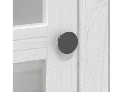 Aparador BODO blanco y marrón 115,5x43x200,5cm madera maciza de pino