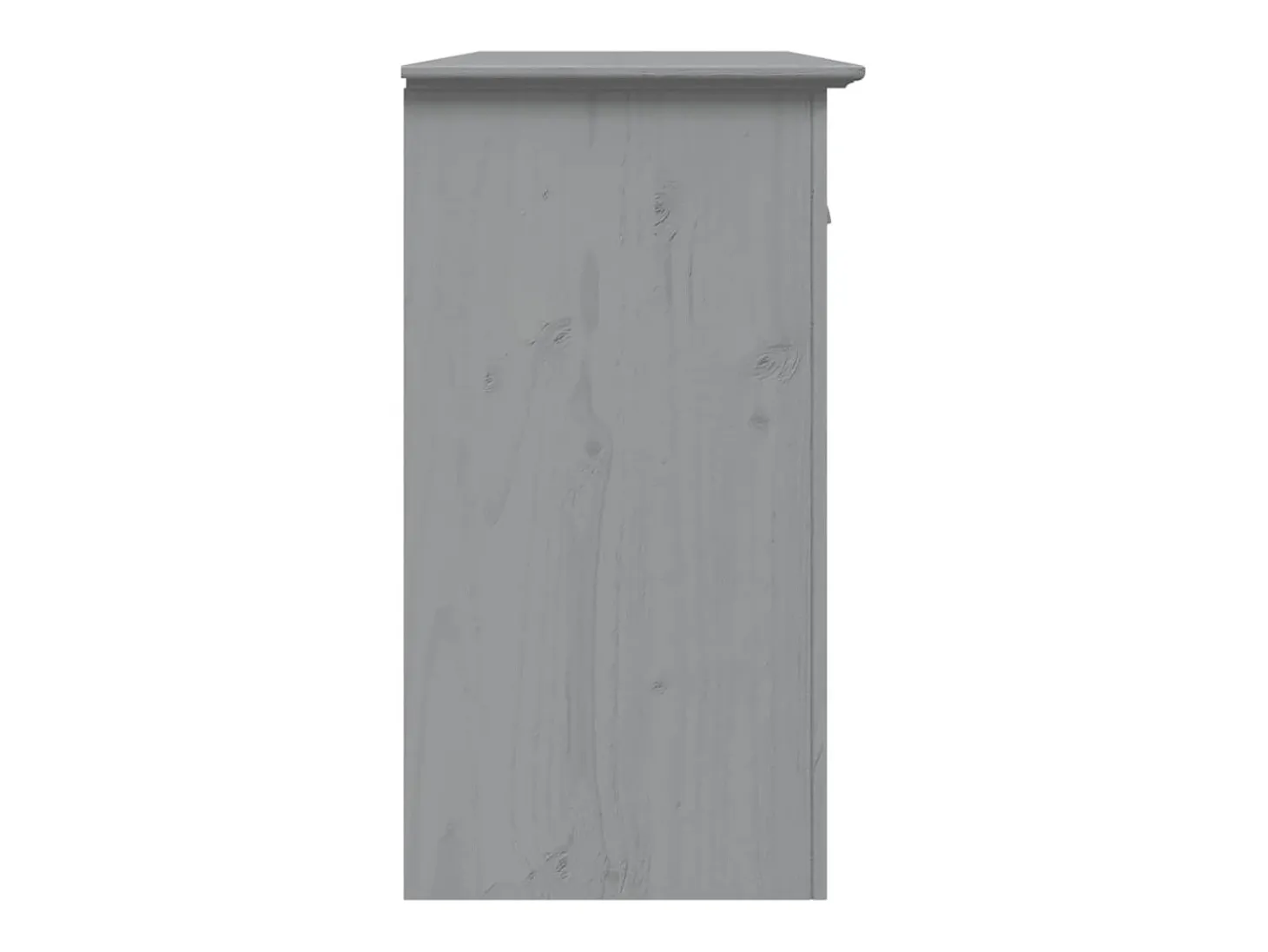 Aparador BODO gris 115,5x44x80 cm madera maciza de pino