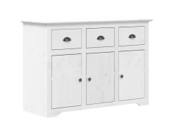 Aparador BODO madera maciza de pino blanco 115x43x79,5 cm ES89175